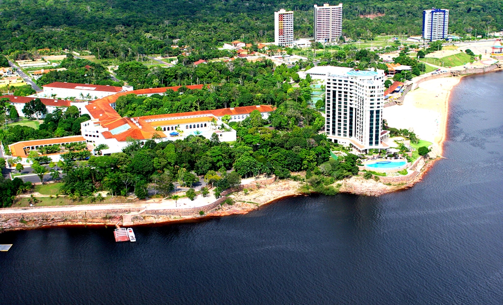 City of Manaus by Amazon River in Brazil